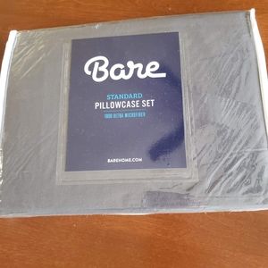 Bare Home Pillowcases Standard Premium 1800 Series Set of 2 Ultra Soft Gray Grey